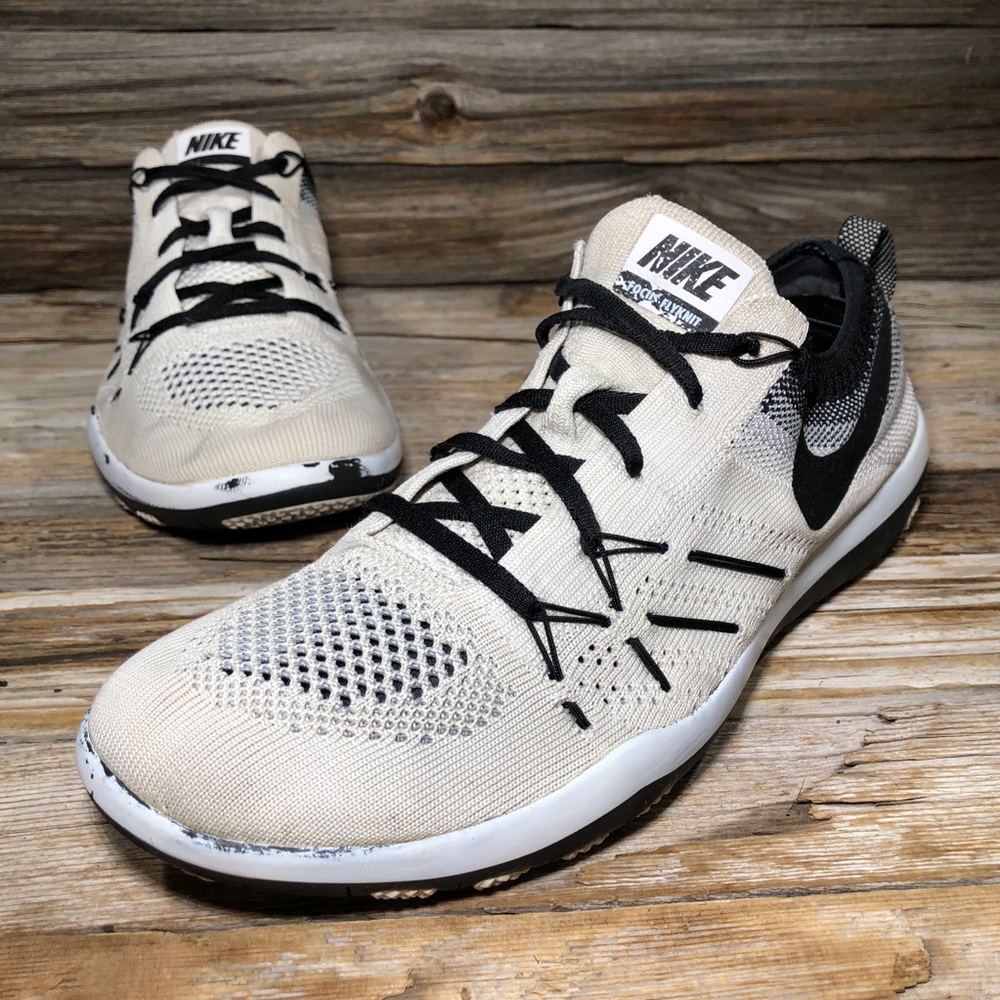 Nike Free TR Focus Flyknit White Sneakers Women US 8.5, UK 6, EUR 40